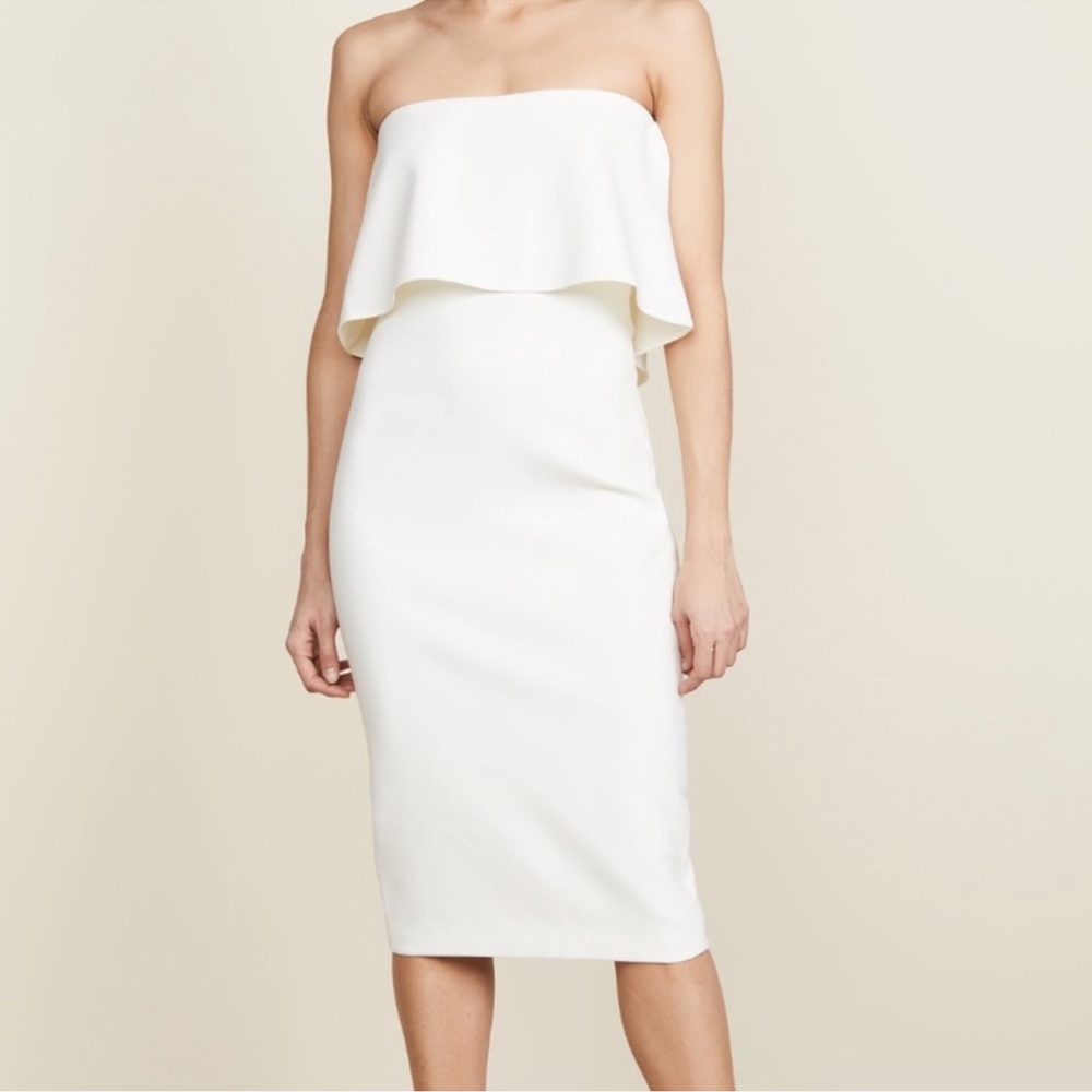 Nwt LIKELY Driggs Strapless Dress In White